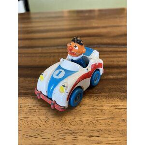 Vintage Diecast Car Ernie in Race Car Sesame Street Playskool 1980's
